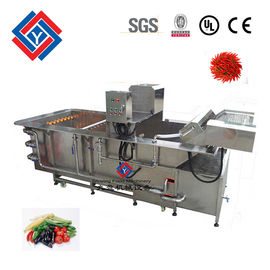800KG/H Capacity Vegetable Cleaning Machine With Sand Blasting Surface
