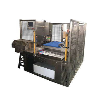 نظام قطع واحد آلة مرشاة اللحوم الآلية مع غطاء الحماية من الفولاذ المقاوم للصدأ