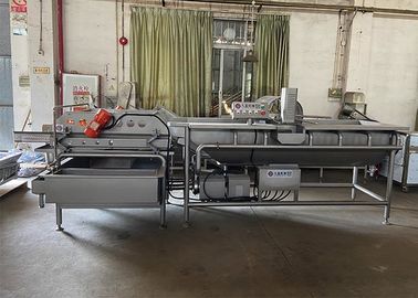 4.8KW غسالة الخضروات التلقائية 220V / 380V آلة تنظيف الخس