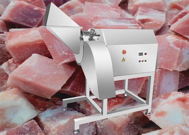 1000kg / H قطع الثدي الدجاج مكعبات لحم الخنزير المجمد المقامر ضمان سنة واحدة