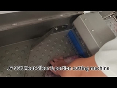 JY-36K قطعة اللحوم الأفقية مع حزام ناقل خارجية لتقطيع لحم الخنزير المجمد