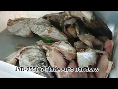 آلة نشر الأشرطة الرأسية الأوتوماتيكية ذات 6 شفرات لتقطيع الأسماك المجمدة مع التحكم بشاشة اللمس