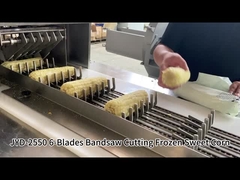 تصميم جديد 6 شفرات أوتوماتيكية المنشارات قطع الذرة المجمدة آلة ذكي نظام ستة قطع